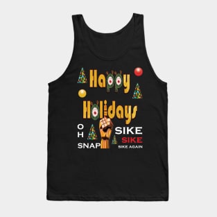 Fuk Happy Holidays Funny Reindeer Tank Top